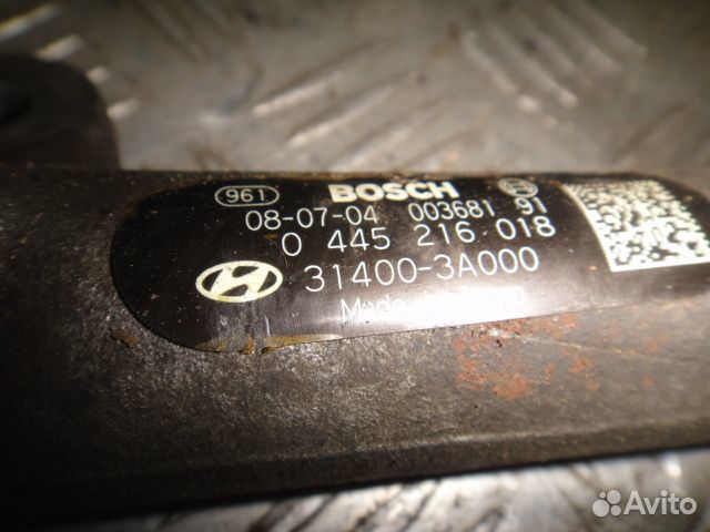 Рампа топливная IX55 (08-12) 3.0D D6EA зад б\у (арт. 314003A000)