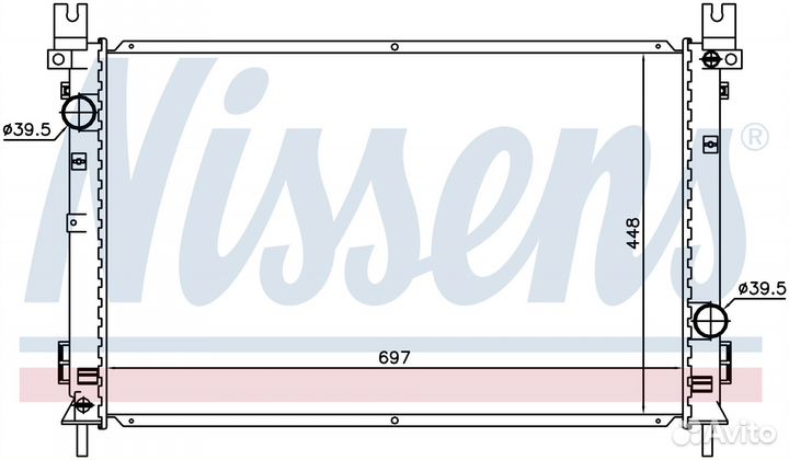 Радиатор охлаждения двс chrysler pacifica (2004) 3