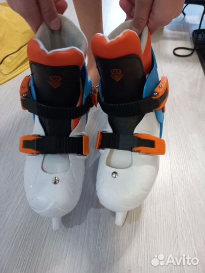 Коньки хоккейные детские раздвижные