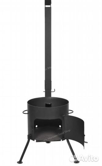 Печь под казан с трубой 480 мм. под казан 22-30 л