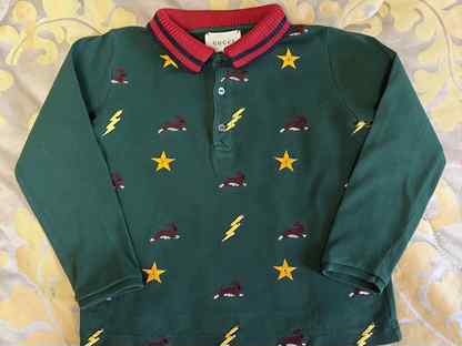 Кофта поло Gucci на 3 года с вышивкой, Москва