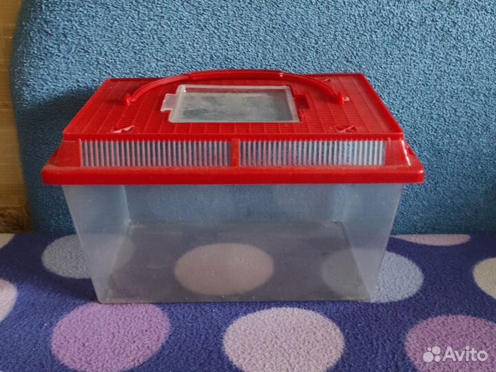 Аквариум -переноска для рыбок,черепах