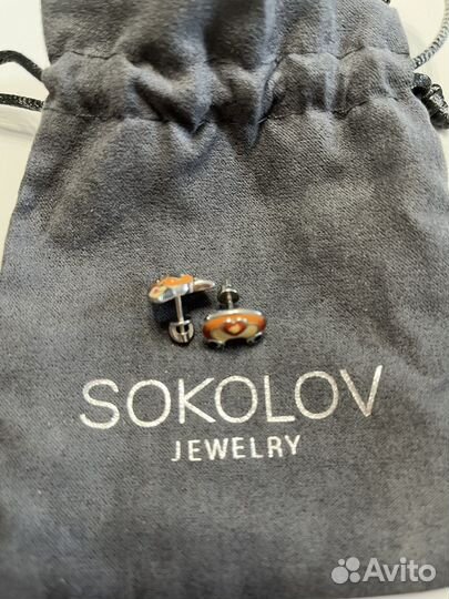 Серебряные серьги sokolov