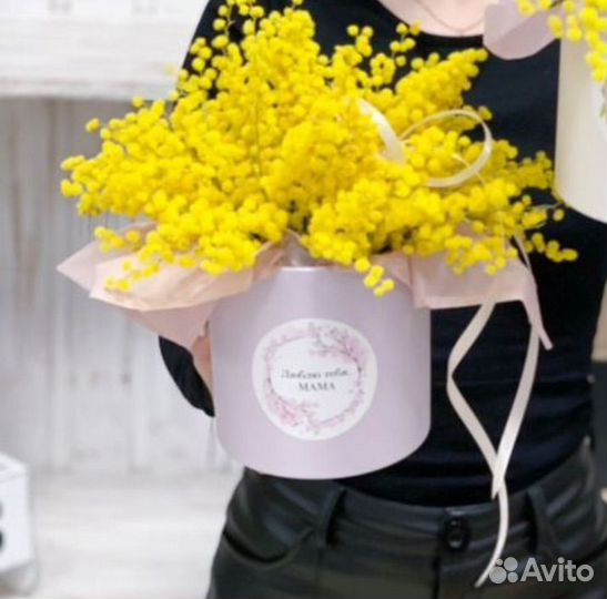 Мимоза в букетах