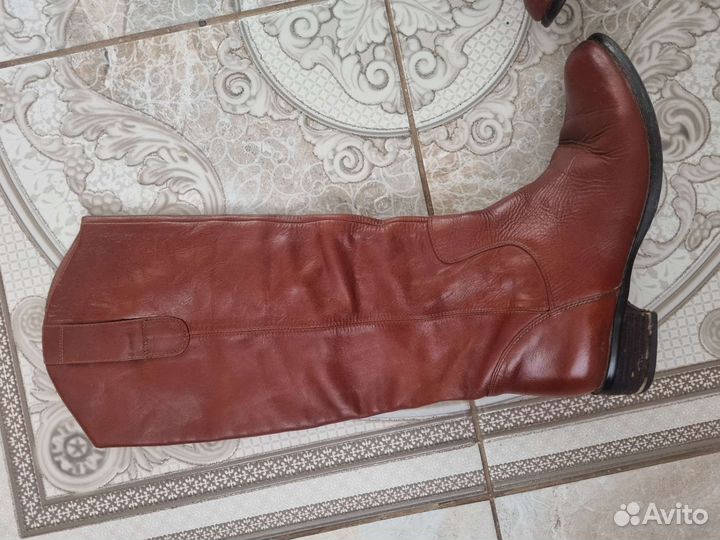 Сапоги осенние 38 из натуральной кожи