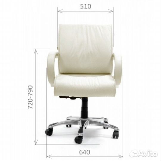 Кресло без дефектов 2шт Chairman 444 кожа