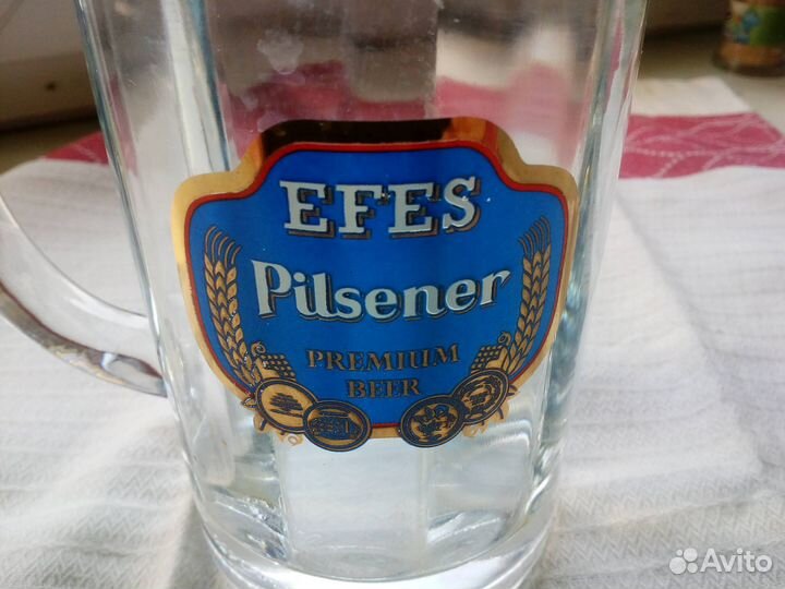Кружка для пива efes Pilsener. 0.4 л