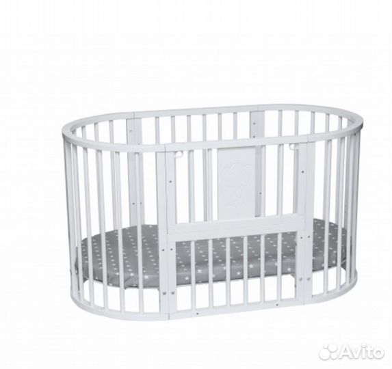 Кроватка трасформер 8 в 1 с матрасиком