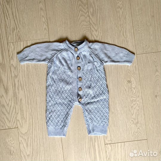 Комплект на выписку голубой