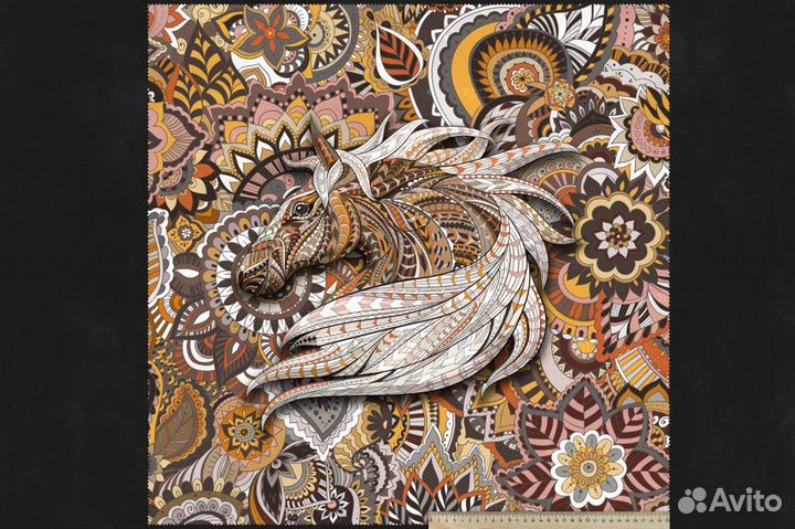 Ткань для подушек Мандала