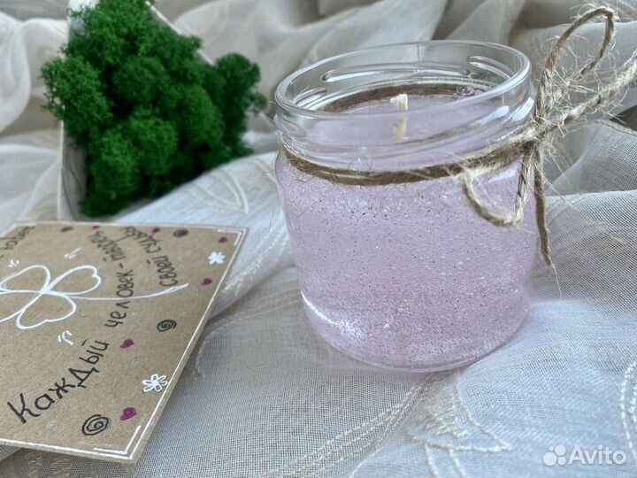 Свечи прозрачные из гелевого воска