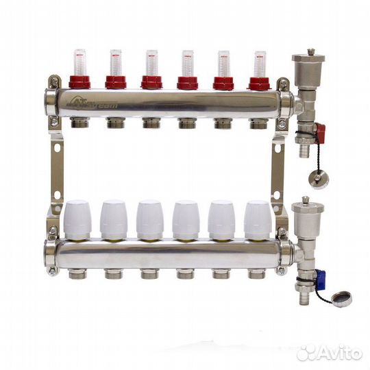 Коллектор для тёплого пола с расходомерами 1