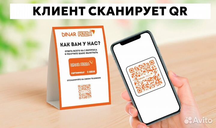 Обратная связь через QR код для кафе и ресторанов