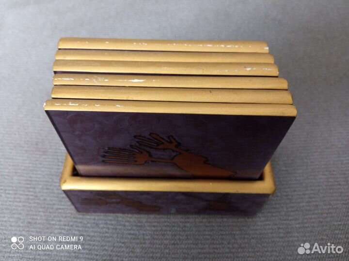 Подставки для стаканов. Береста