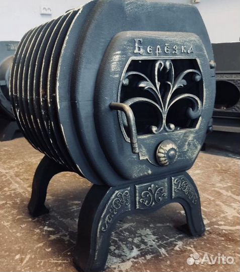 Печь отопительная чугунная для дома Березка 200