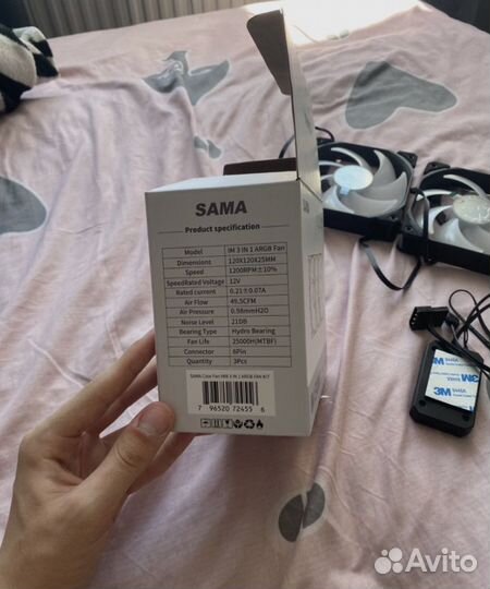 Вентиляторы аргб 6pin sama