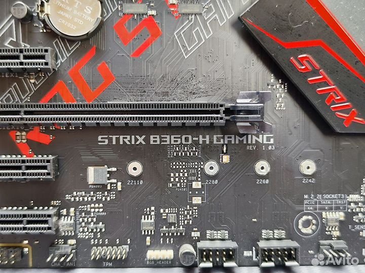 Материнская плата 1151v2 Asus Rog Strix B360-H Gam