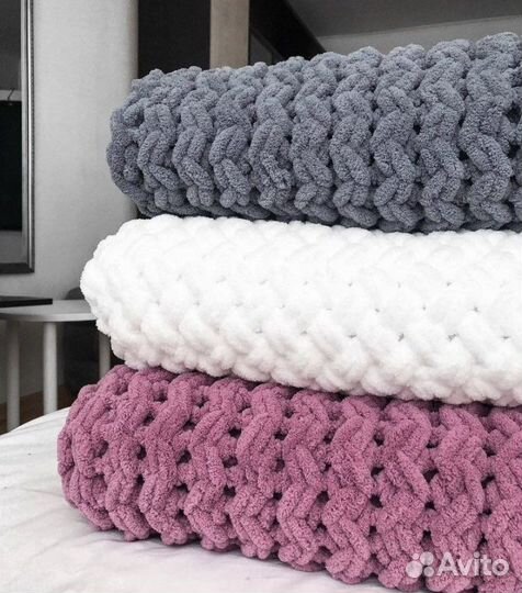 Плед из alize puffy