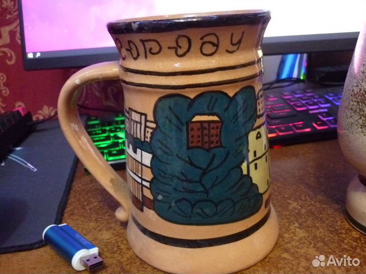 Кружка 1 л - Пензе 325 л, СССР, с рисунком