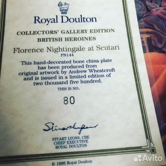 Тарелки Royal Doulton Британские Герои