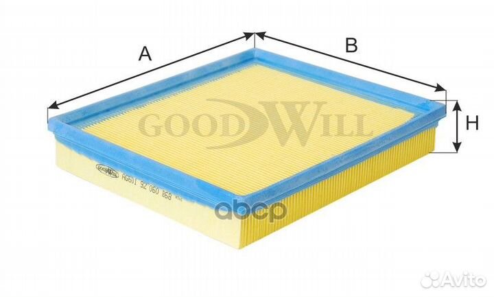 Фильтр воздушный AG601 Goodwill