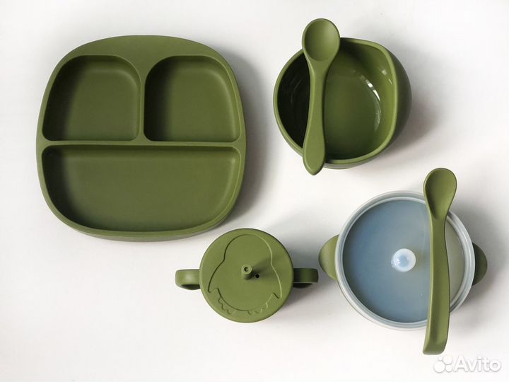 Набор силиконовой посуды для детей