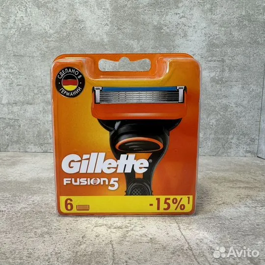 Gillette Fusion 5 - 6 шт Сменные лезвия Германия