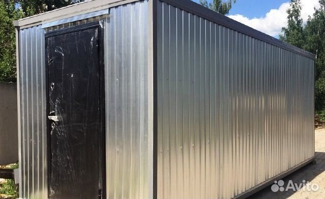 Прорабская бытовка бк-16, размер 6х2,45м, (пвх)