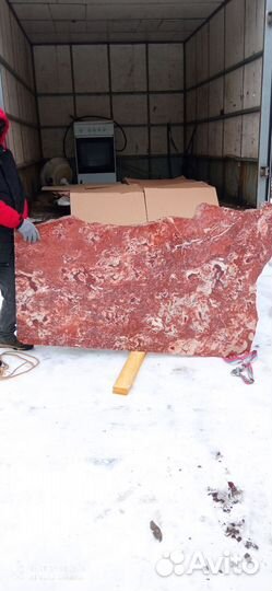 Мраморный слэб кардинал ред