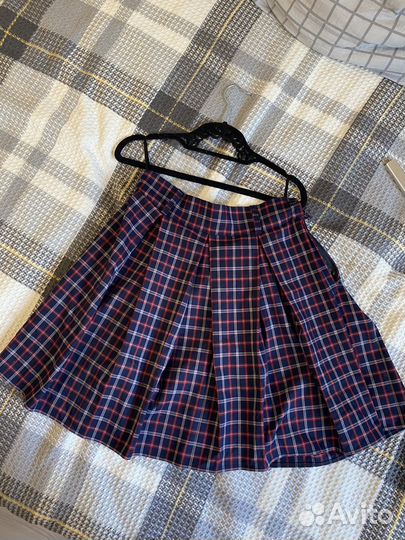 Юбка плиссерованная в клетку