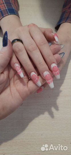 Маникюр на дому наращивание ногтей