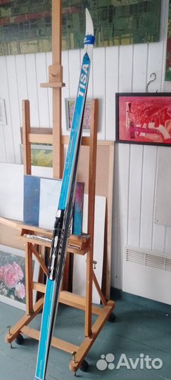 Лыжы беговые tisa с ботинками 45-46