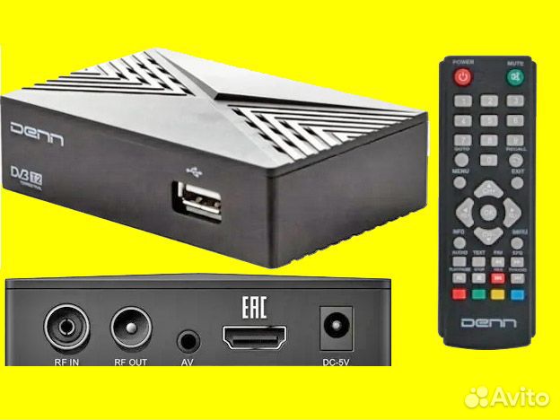 Приставка DVB T2 Denn DDT-151. Гарантия 6 месяцев