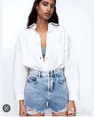 Шорты zara синие и черные