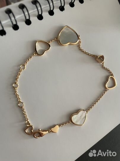 Chopard браслет hearts перламутр