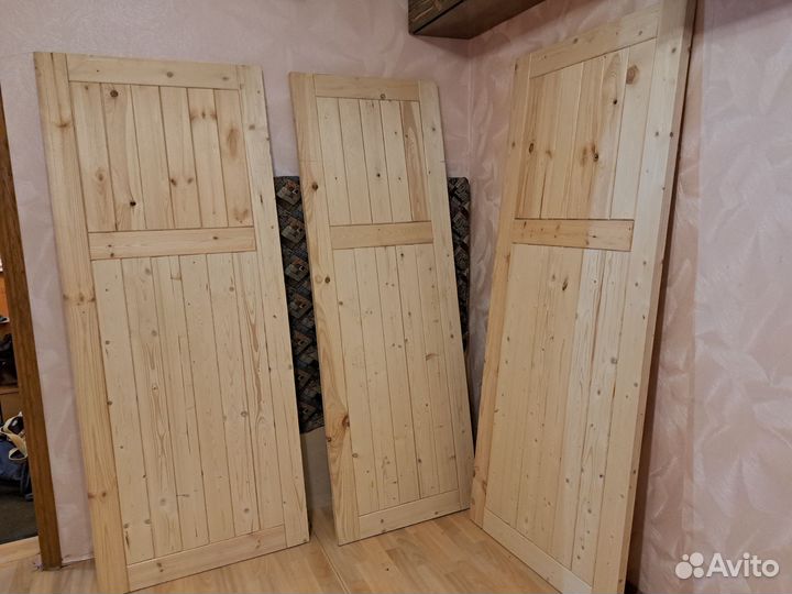 Дверь дгу-Н из сосны неокрашенная