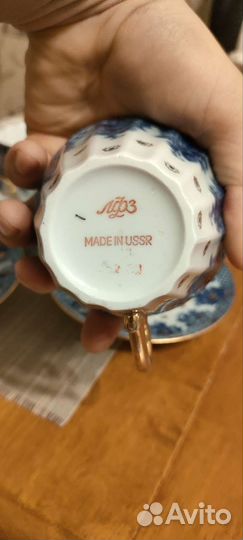 Чайная пара лфз костяной фарфор