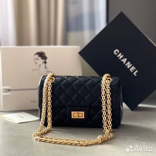 Сумка chanel натуральная кожа