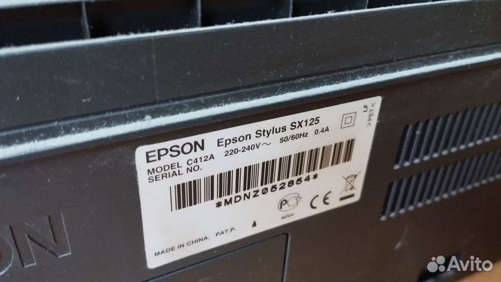 Принтер epson stylus sx125