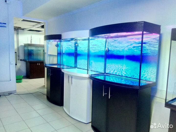Аквариум200,биофильтр, свет, фон, подставка