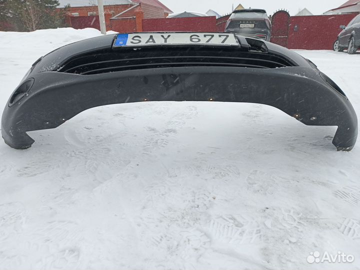 Бампер передний Nissan Qashqai J10 под омыватель