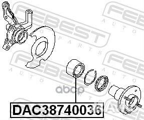 Подшипник ступицы nissan wingroad/AD Y11 99- пе