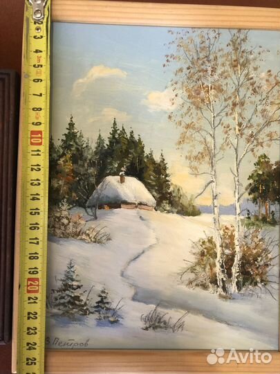 Зимняя избушка солнечный пейзаж в Москве