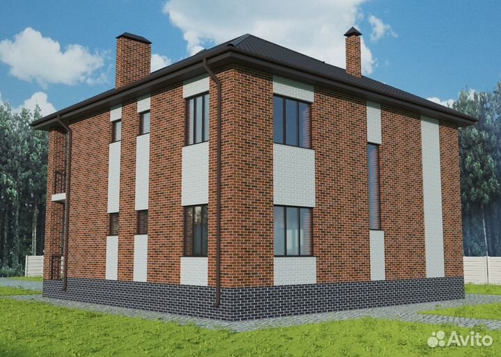 Альбом Проект двухэтажного дома - 214 м2