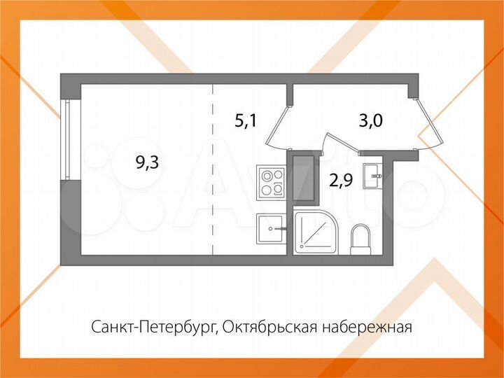 Квартира-студия, 20,3 м², 7/18 эт.