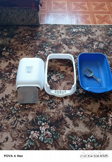 Кошачий туалет домик