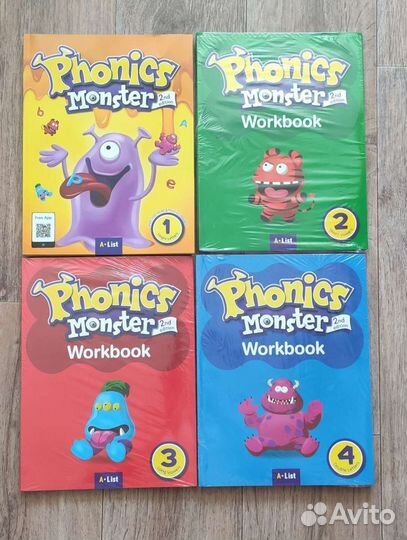 Phonics Monster 1, 2, 3, 4 новые комплекты