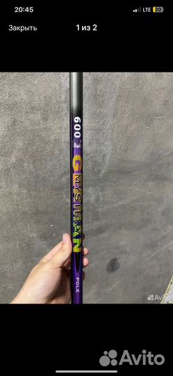 Удилище без колец german pole 'mystery' IM8 / 6 М