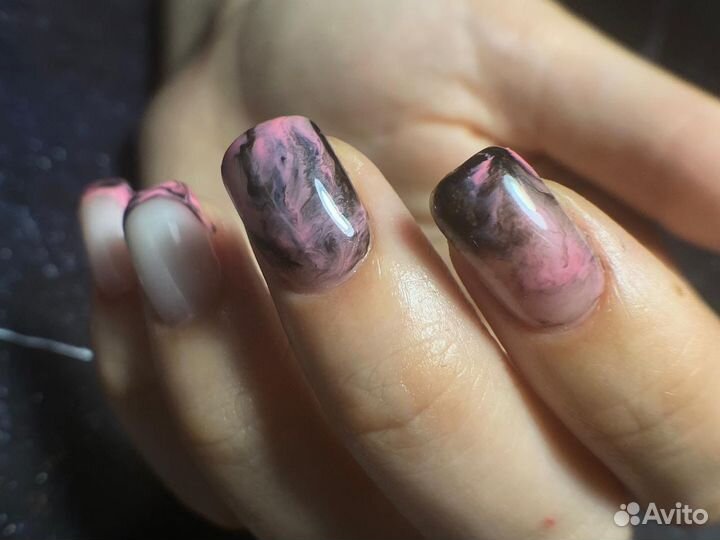 Маникюр, педикюр с покрытием гель лак, наращивание