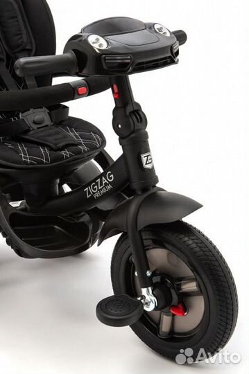 Велосипед 3-х кол. zigzag premium 12/10 черный